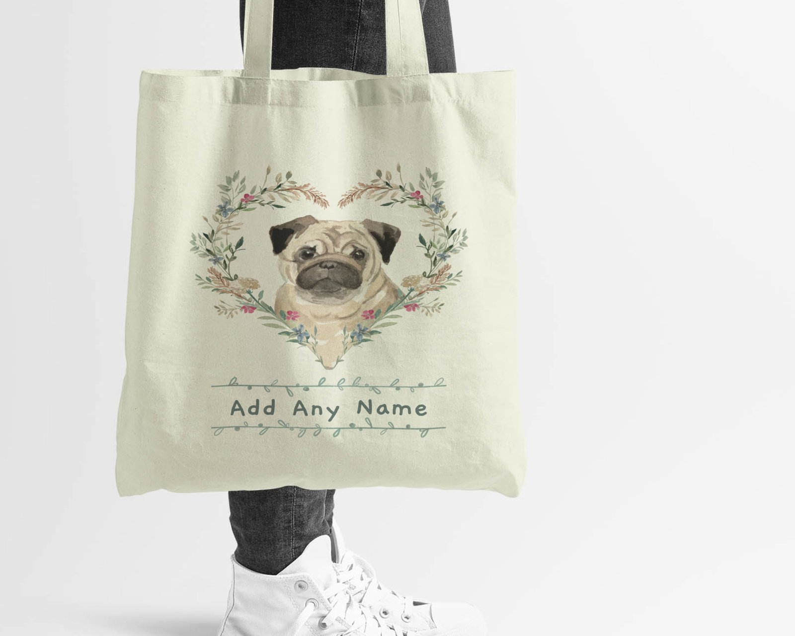 LAST ONE!!Classic PUG Bag - Hats and Ties - Pugs and Kisses