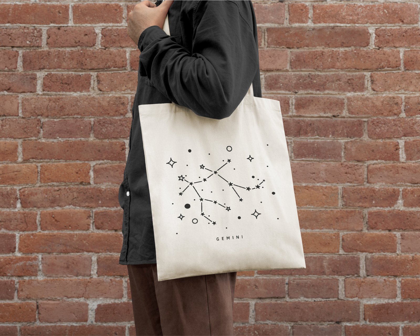 Zodiac Constellations Star Sign Tote Bag