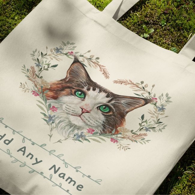 Ideas para pintar o bordas bolsas 🐱  Cat bag, Personalize bag,  Personalized tote bags